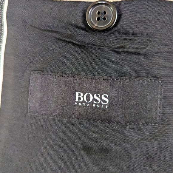 Boss by Hugo Boss Wool Sports Coat Jacket Blazer Academia Minimalist Preppy 46R - Picture 6 of 10